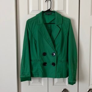 Express green jacket